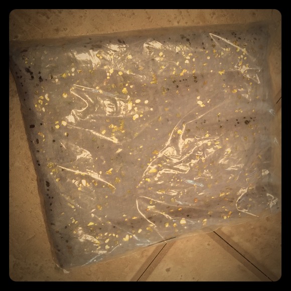 Speckled Metallic Scarf