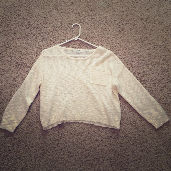 Sparkly sweater crop top