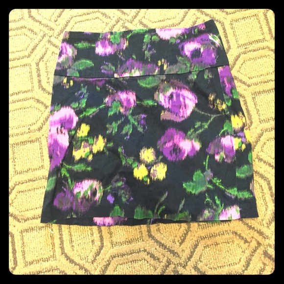 Colorful floral skirt