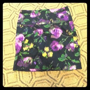 Colorful floral skirt