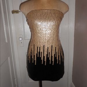 Bebe sequins dress size M