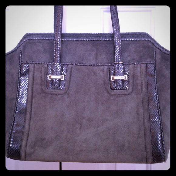 COACH SNAKE LEATHER & SUEDE * BRAND NEW