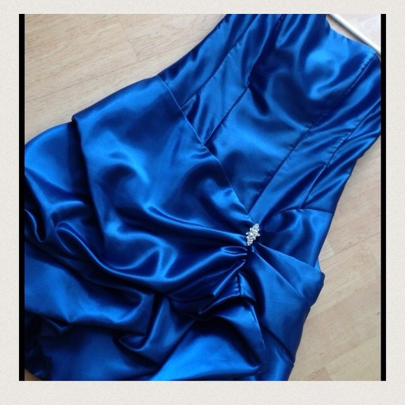 Royal blue semi formal dress.  Reduce price, $60.