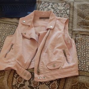 Pink Jean Vest