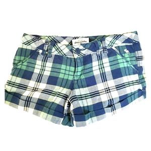 Plaid print Abercrombie shorts