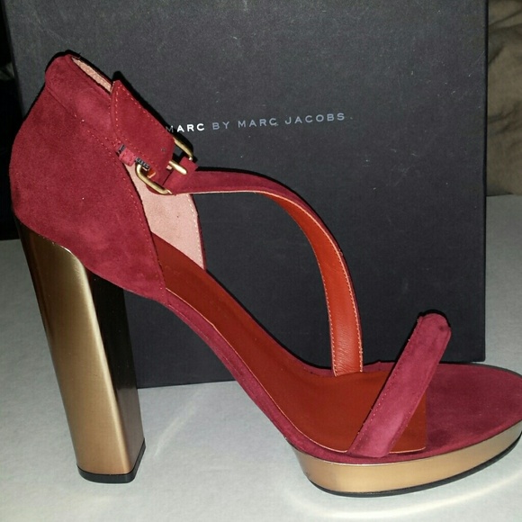 Marc by Marc Jacobs Suede Cherry Heels - Picture 2 of 4