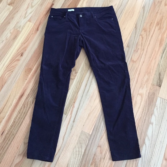 GAP 1969 NAVY BLUE VELVETEEN STRAIGHT LEG PANTS