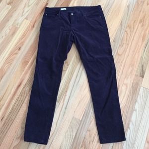 GAP 1969 NAVY BLUE VELVETEEN STRAIGHT LEG PANTS