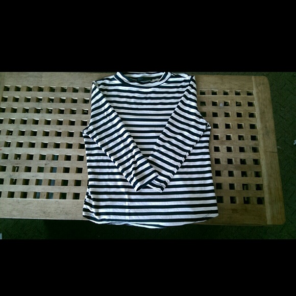 Black and white striped shirt