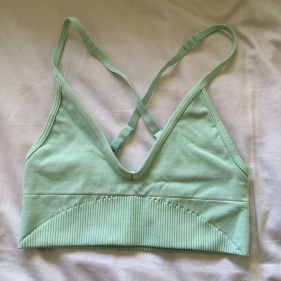 Lululemon Athletica moss green sports bra