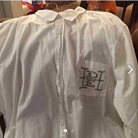 Ed Hardy white button down
