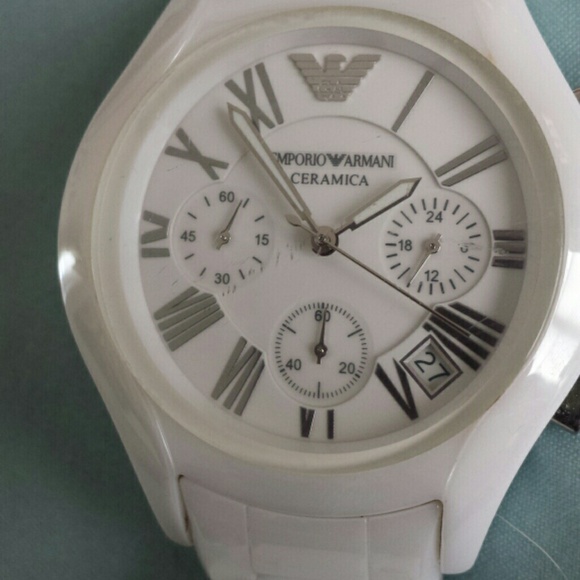 Emporio Armani White Ceramic Watch