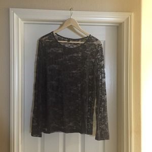 Lace top with flowers