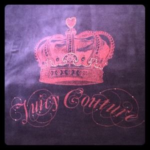 Hooded Juicy Couture zip up sweater with pockets