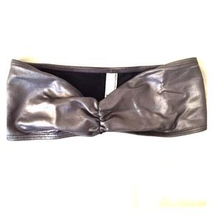 Metallic silver AA bandeau