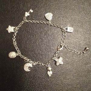 Sterling silver charm bracelet