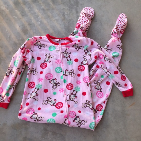 Monkey Footsie Pajamas