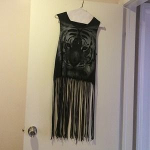 Forever 21 fringe top.