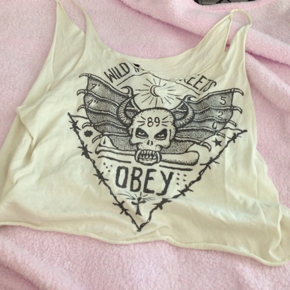 Obey crop top