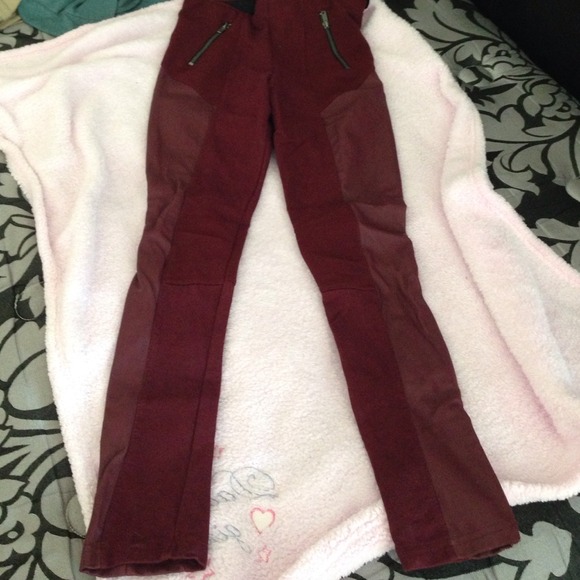 Red high waist pant legging