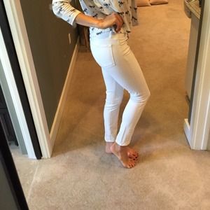 J Brand white skinny jeans