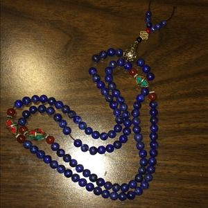 Tibetan lapis beads