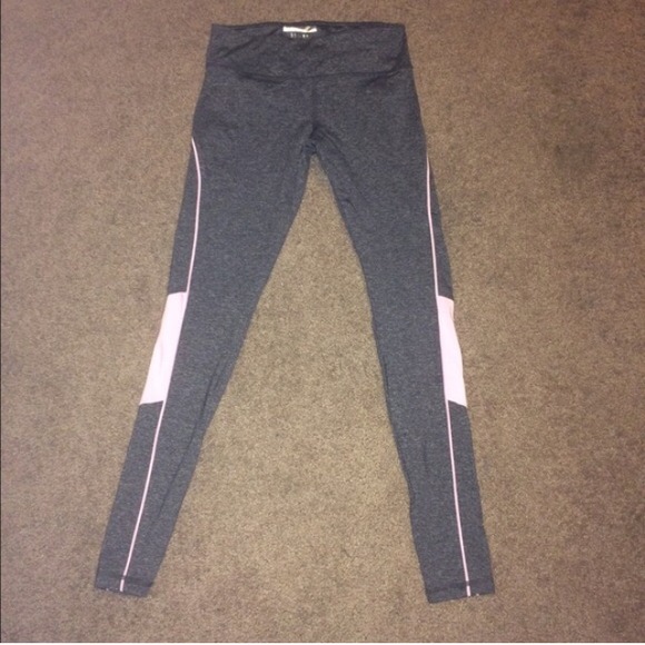 NWOT Forever 21 Yoga Pants full-length Gray/Pink