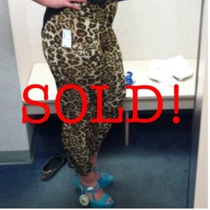 ‼️SOLD‼️ Cheetah leggings