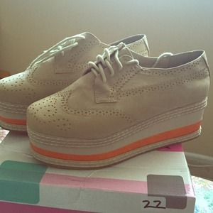 Tan and Orange FlatForms