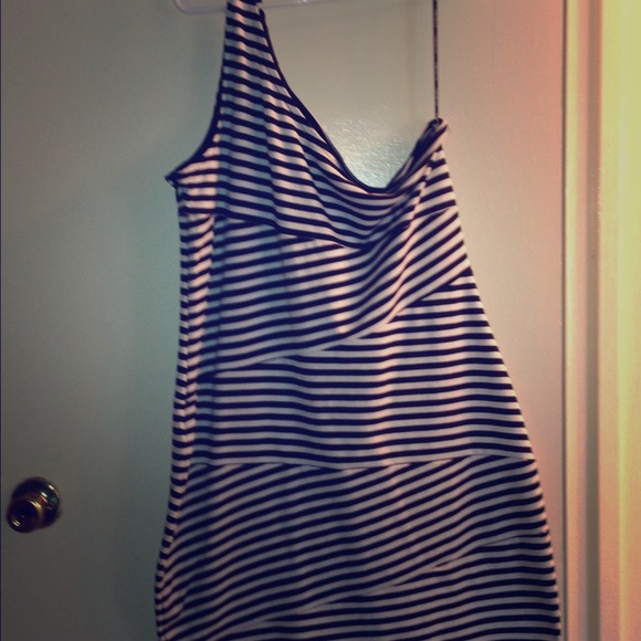 F21 Bodycon Striped Dress