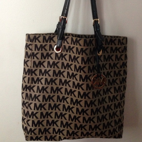 Black & camel MK tote