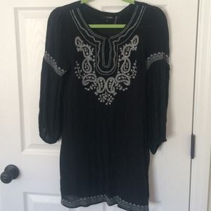 Black semi-sheer dress (from Francesca's)