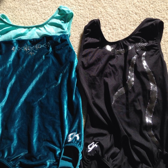 Teal and Black leotards :)
