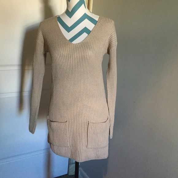 Tan sweater dress-shirt!