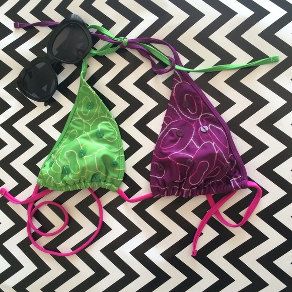 Multi-Colored Bikini Top - Picture 3 of 5