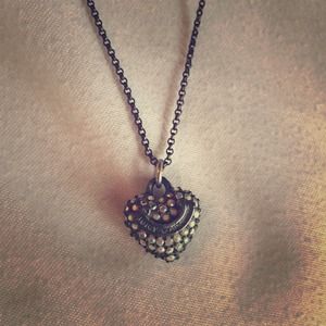 Juicy Couture Pave Heart Necklace