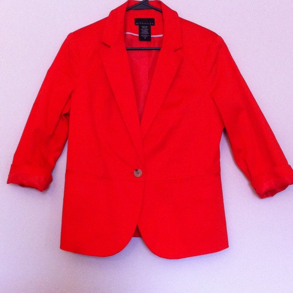 Orange blazer
