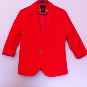 Orange blazer