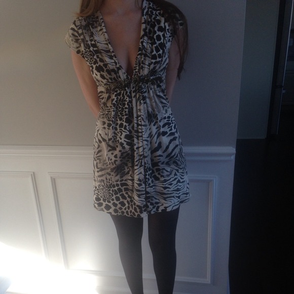 SKY Brand Cheetah Dress, Size Small