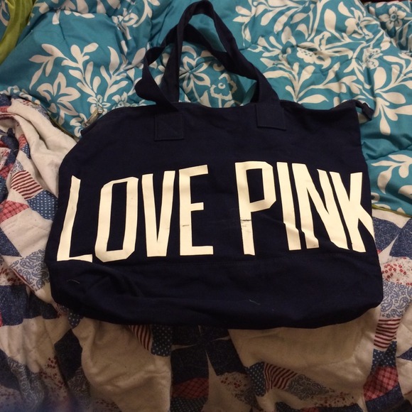 PINK Victoria's Secret Handbags - Blue VS Pink tote bag ON HOLD