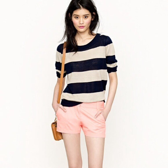 Jcrew peach colored chino shorts