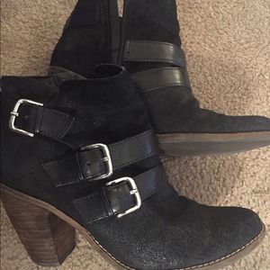 Black Suede Dolce Vita Booties