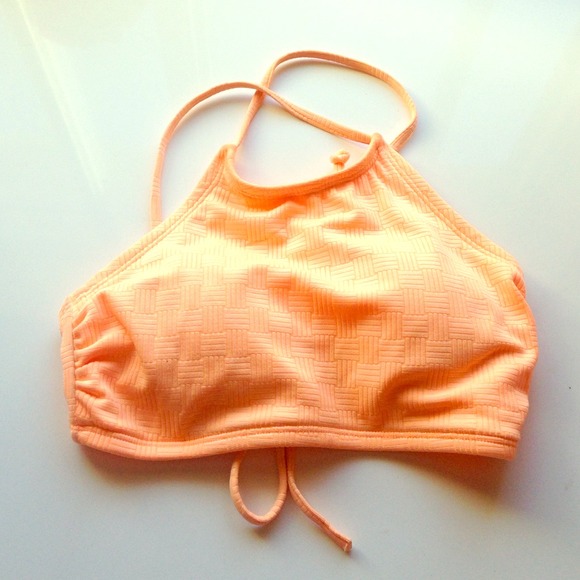 crisscross back ( halter top ) swim suit top