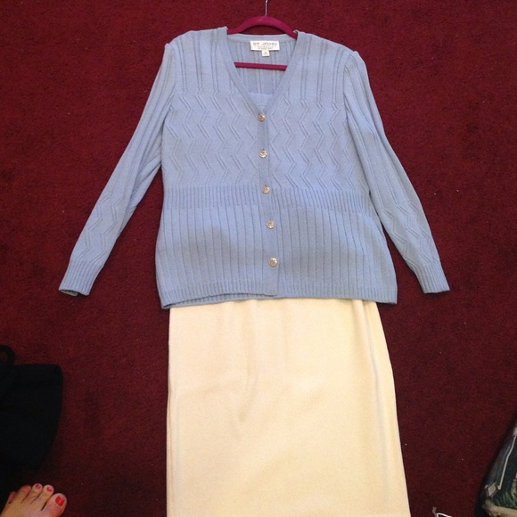 St John Santana Sweater Set and NEW Santana skirt