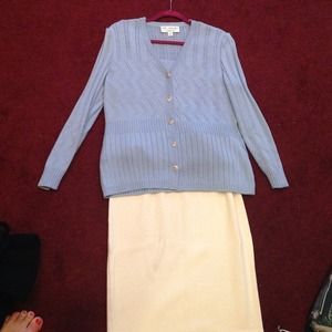 St John Santana Sweater Set and NEW Santana skirt
