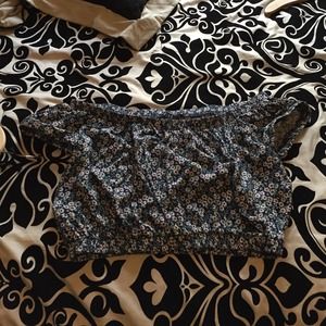 Floral crop top.