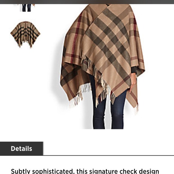 Burberry authentic cape shawl - Picture 2 of 3
