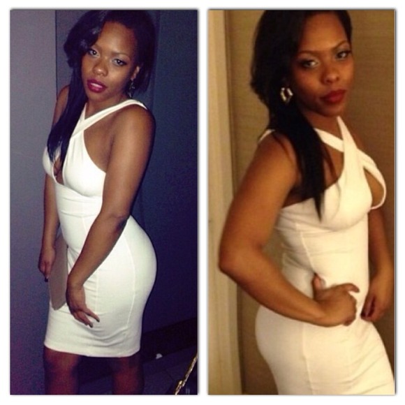 White strappy dress