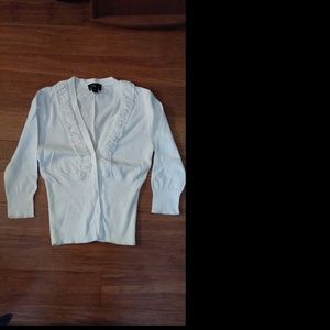 White cardigan