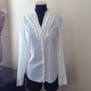 J. Crew Ruffle Button-Down